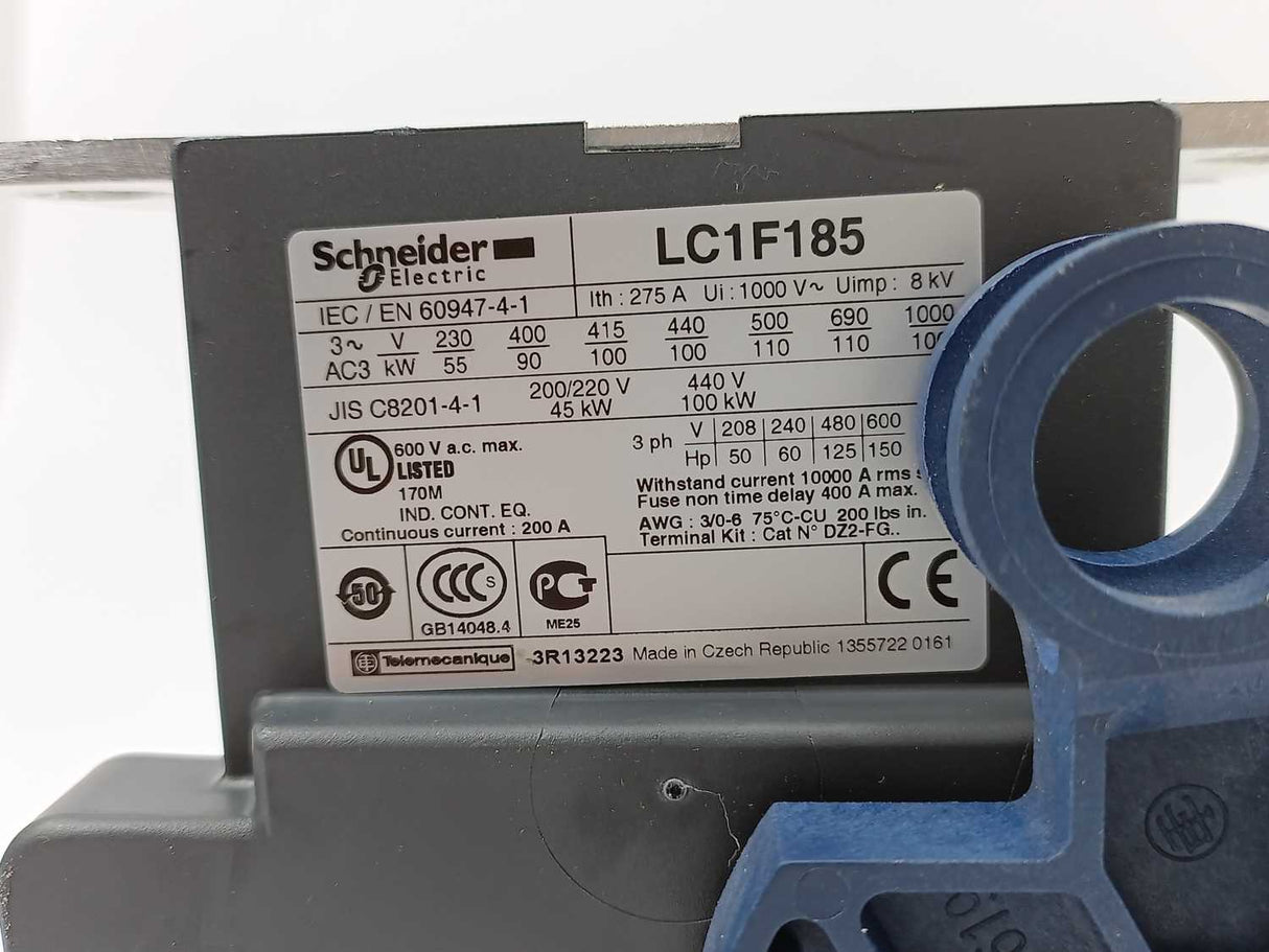 Schneider Electric LC1F185 TeSys contactor - Spare parts