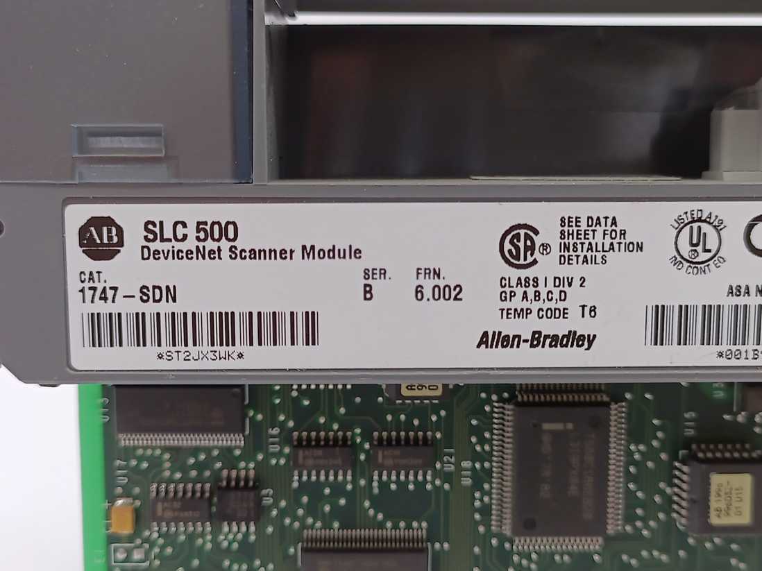 AB 1747-SDN SER. B, FRN 6.002 SLC 500 DeviceNet Scanner Module