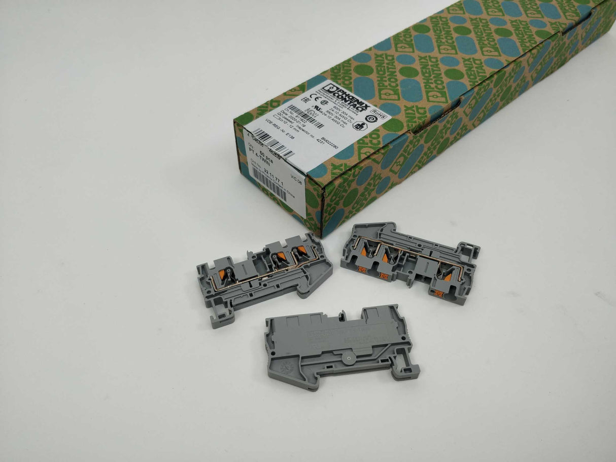 Phoenix Contact 3211771 Terminal block PT 4-TWIN 38 Pcs.