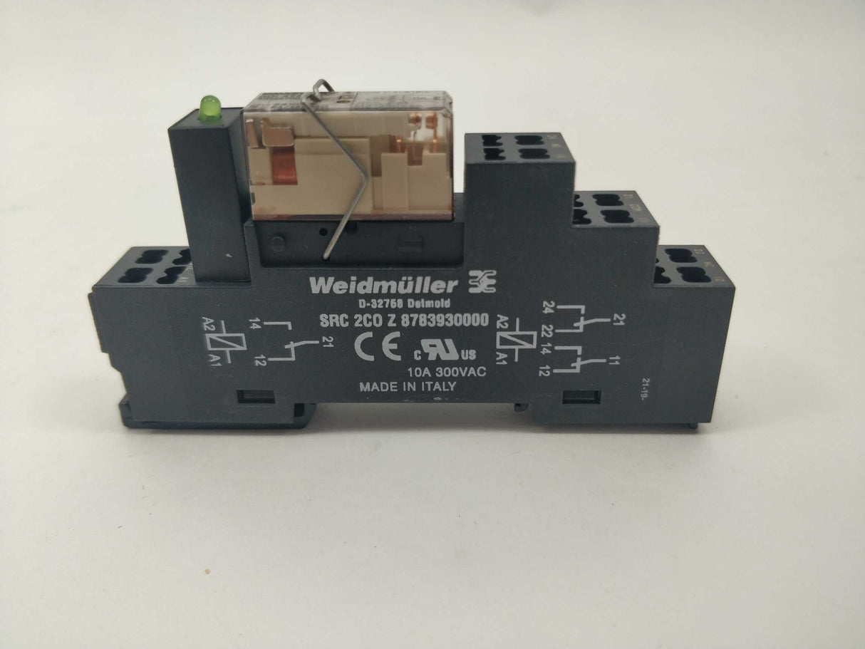 Weidmüller RCL424024 Relay 8783930000 Relay socket w/ RCL424024 Relay. 13 Pcs.