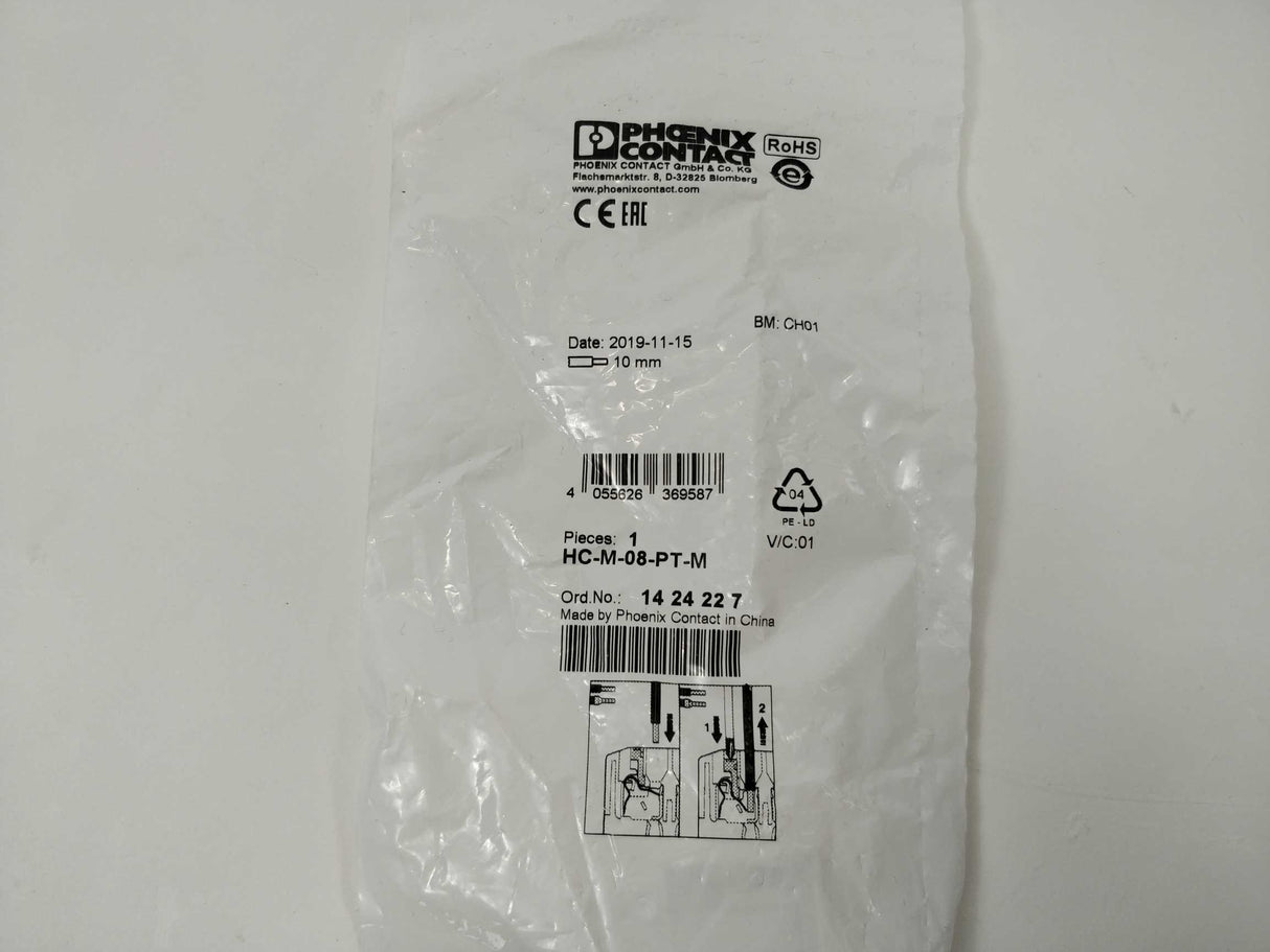 Phoenix Contact HC-M-08-PT-M 1424227 HC-M-08-PT-M - 5 Pcs.