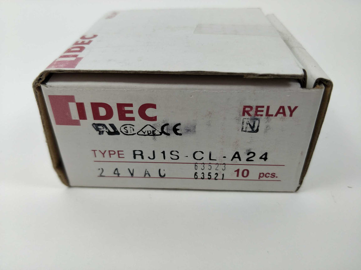 Idec RJ1S-CL-A24 Relay Plug-In SPDT 12A 24VAC 3 Pcs.