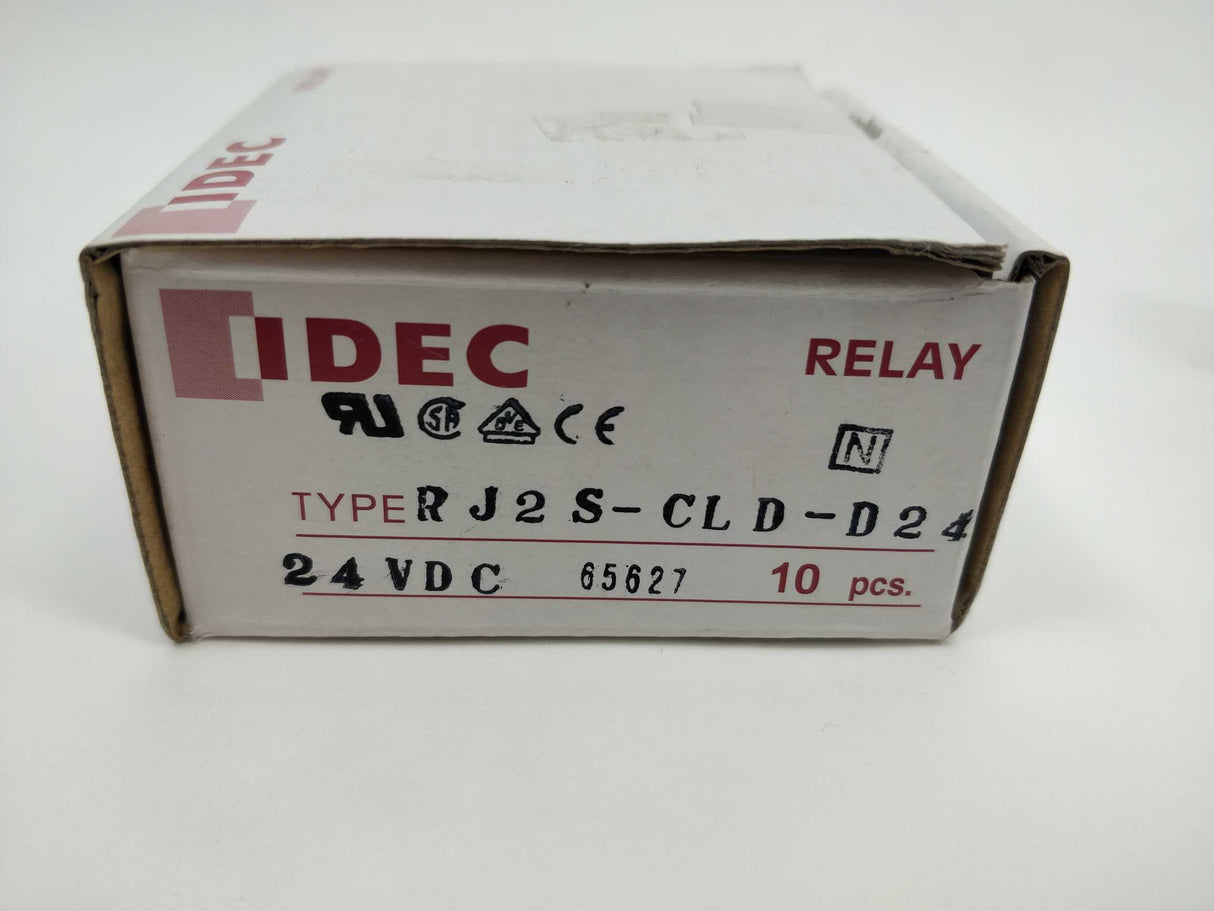 Idec RJ2S-CLD-D24 Relay Plug-In DPDT 8A 24VDC 7 Pcs.
