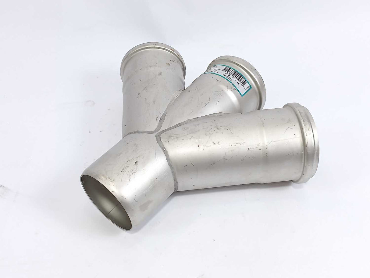 Blucher 836.075.075 S Double Branch Pipe, Pipe: Ø75 mm. Branch pipe: Ø75 mm