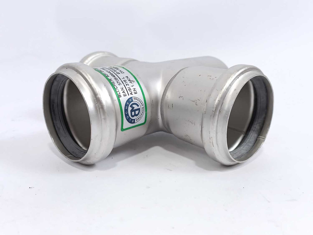 Blucher 831.050.050 S Double Manifold, Pipe: Ø50 mm. Branch pipe: Ø50 mm