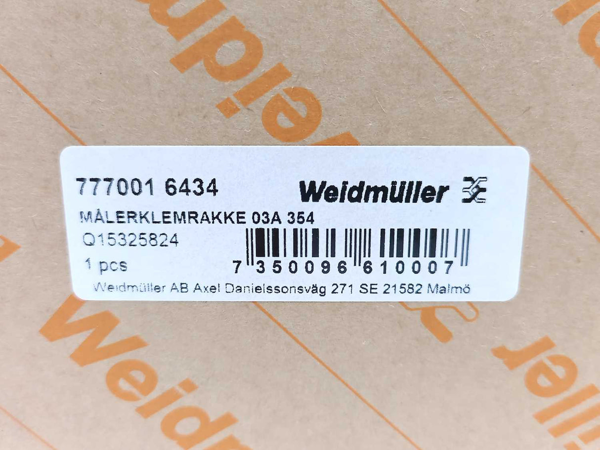 Weidmüller 777001 6434 Meter Terminal Block