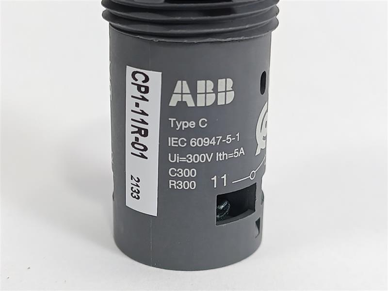ABB 1SFA619100R1141 CP1-11R-01 Red Illuminated Pushbutton.