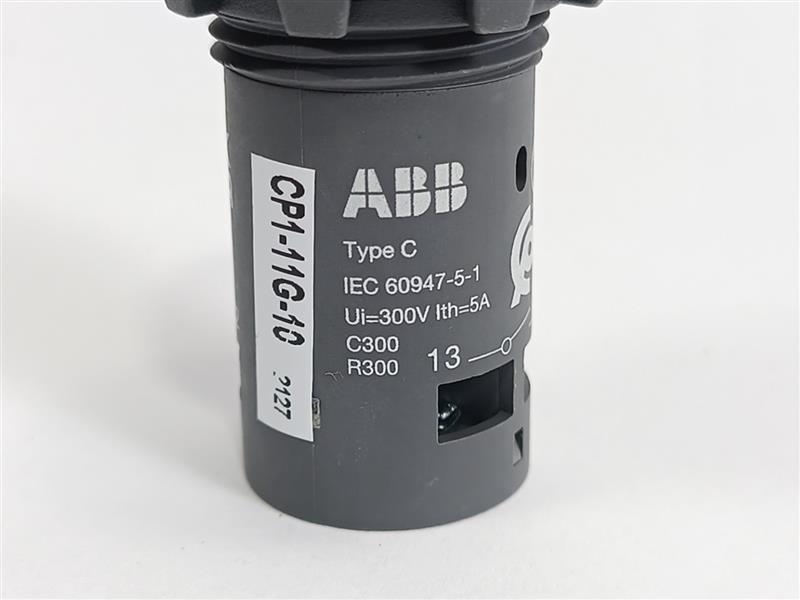 ABB 1SFA619100R1112 CP1-11G-10 Green Illuminated Pushbutton.