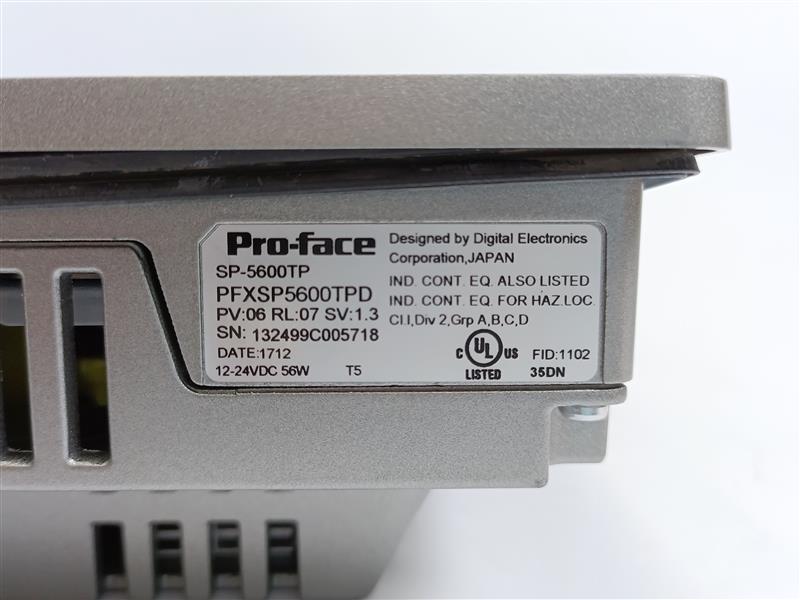 Pro-Face PFXSP5B10 SP-5B10 Power Box W/ PFXSP5600TPD Touch Screen