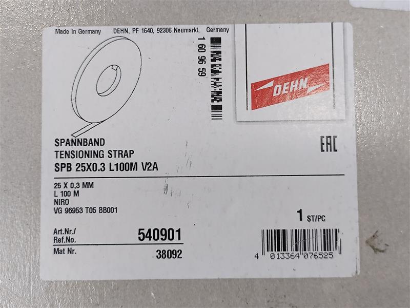 DEHN 540901 Spannband Tension Strap SPB 25x0.3mm L100m
