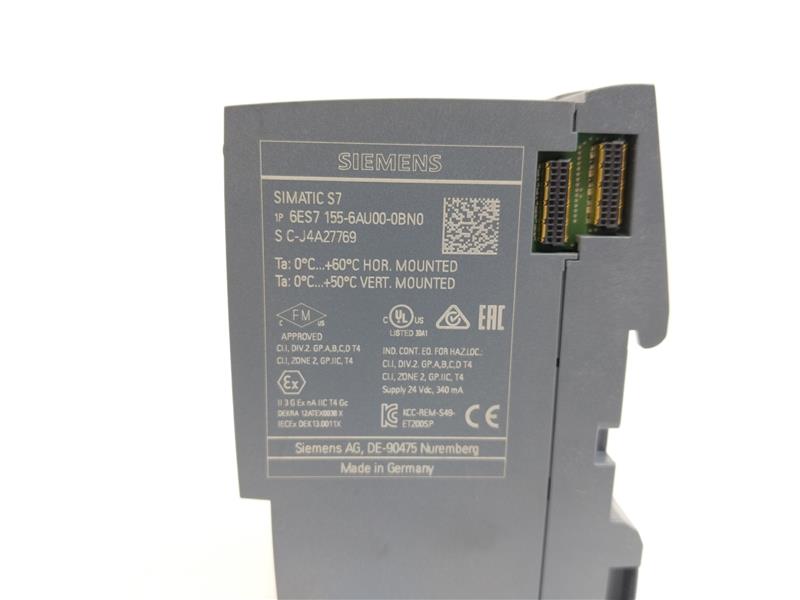 Siemens 6ES7155-6AU00-0BN0 SIMATIC S7 Interface Module+6ES7193-6AR00-0AA0