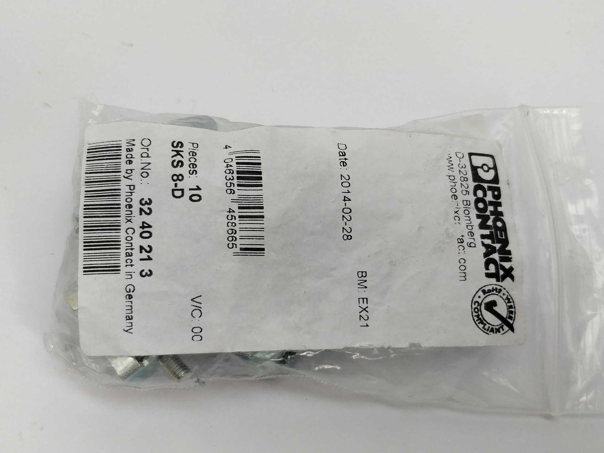 Phoenix Contact 3240213 SKS 8-D shield connection clamps 10Pcs