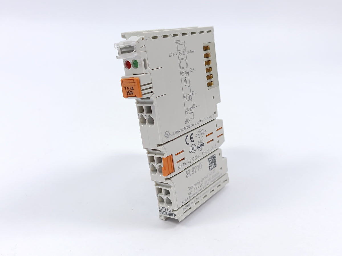 Beckhoff EL9210 Potential supply terminal, 24 V DC, with diagnostics and fuse