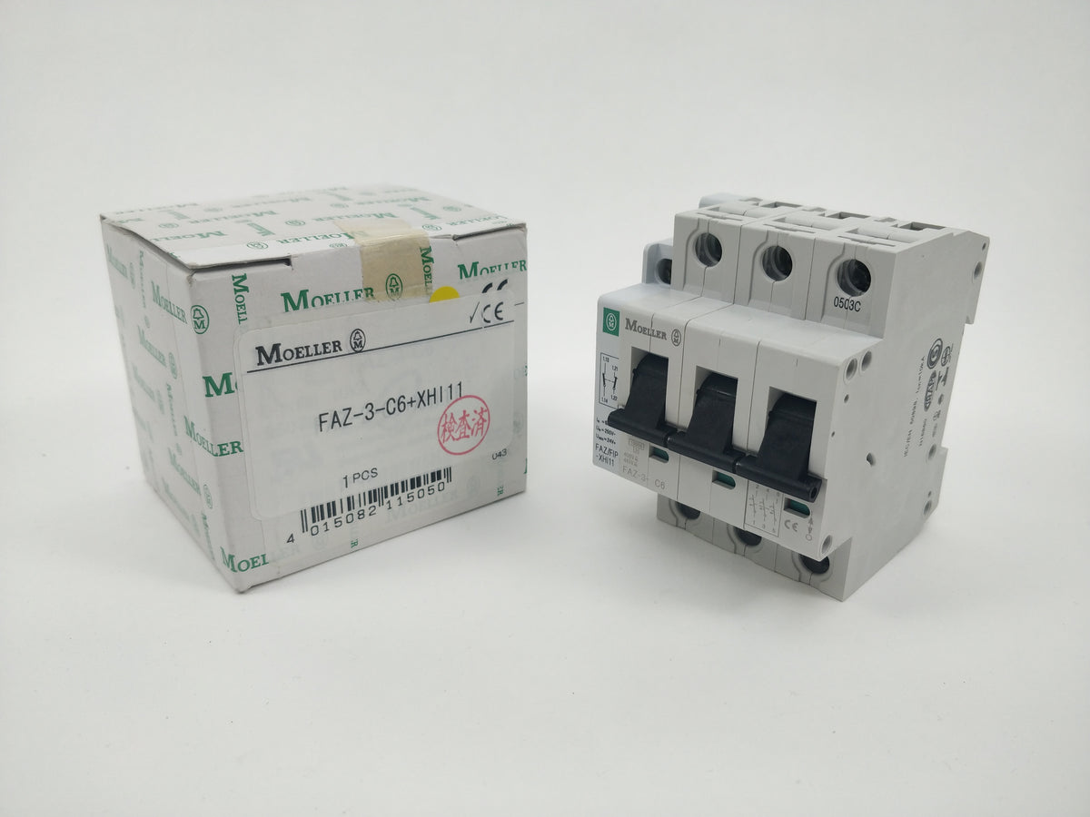 Moeller FAZ-3-C6 with FAZ/FIP-XHI11 Miniature Circuit Breaker