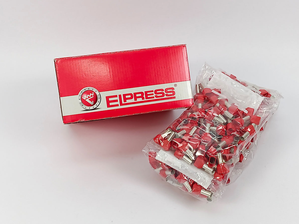 Elpress 7287-010300 A10-14ET2 TWIN Terminal Tube 500 Pcs. Batch