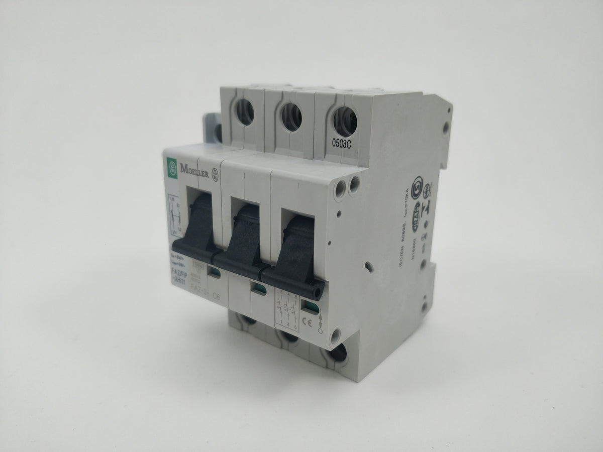 Moeller FAZ-3-C6 with FAZ/FIP-XHI11 Miniature Circuit Breaker