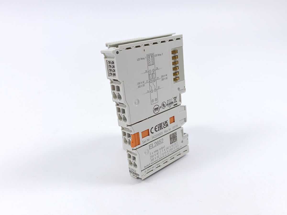 Beckhoff EL2652 EtherCAT Terminal, 2-channel relay output