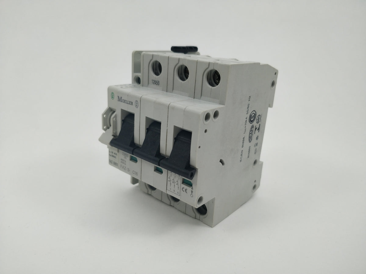 Moeller FAZ-3-C16 with FAZ-XHI11 Circuit Breaker