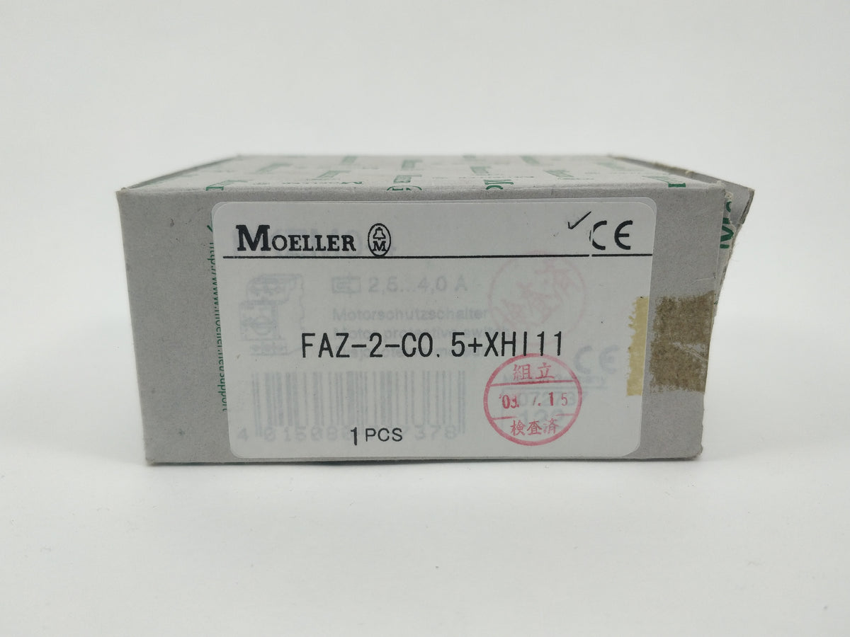 Moeller FAZ-2-C0,5 with FAZ/FIP-XHI11 circuit breaker