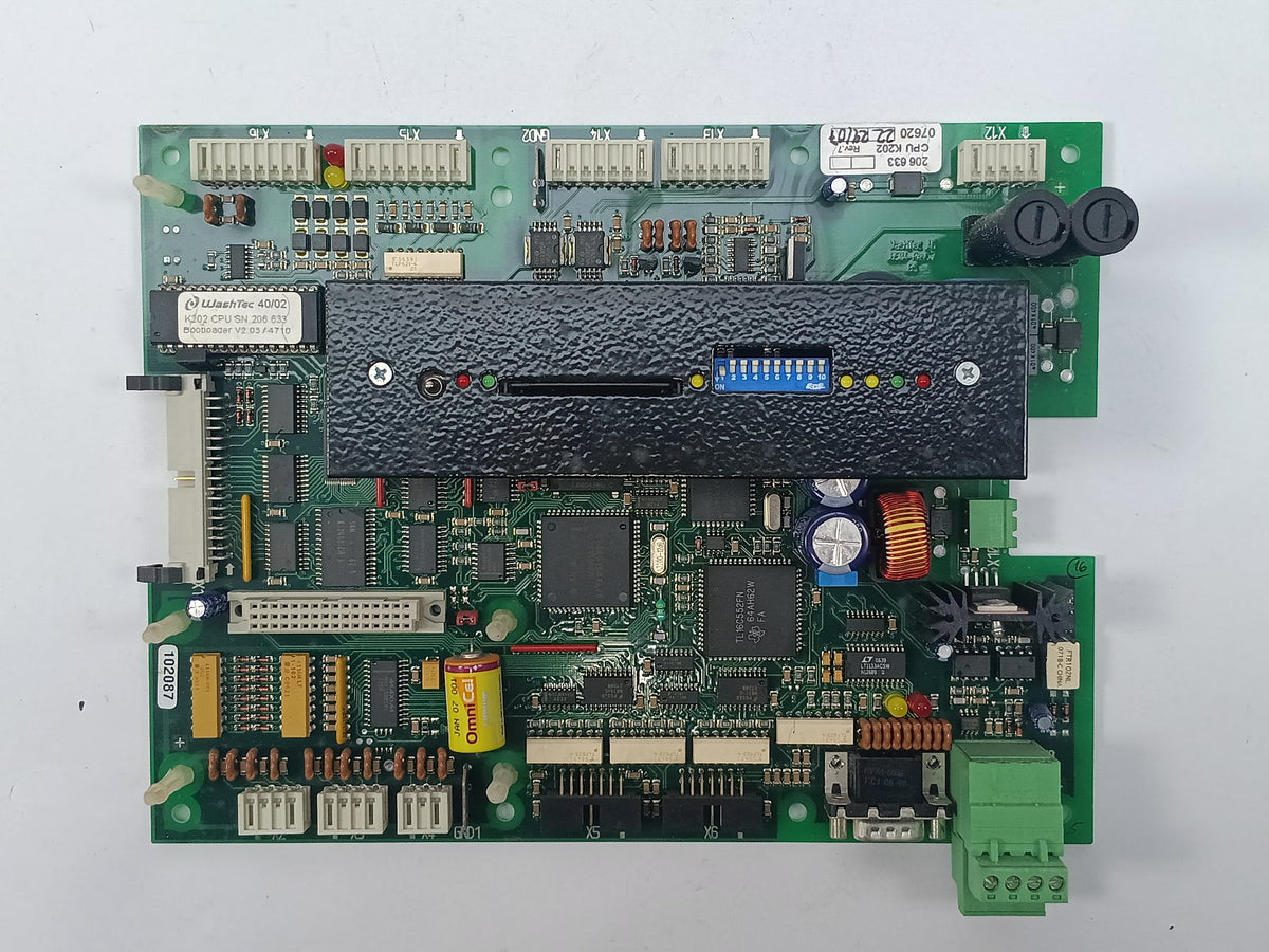 WashTec 206 633 CPU K202 Controller Board + 3V 4MB WashTec Card