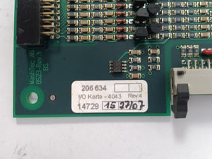 WashTec 206634 PLPT I/O 4043 Main Input/Output Board
