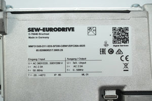 SEW Eurodrive MMF31S00-D11-5D3-SFDI0-C/BW1/DFC20A-0025 Frequency Inverter Unit