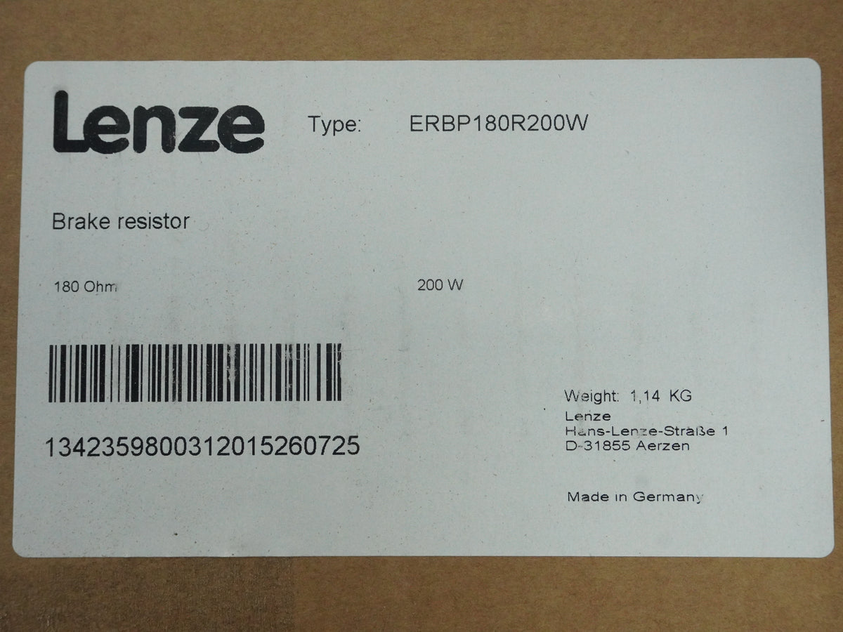 Lenze ERBP180R200W Brake Resistor ERBP180R200W