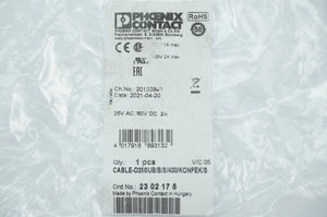 Phoenix Contact 2302175 CABLE-D25SUB/B/S/400/KONFEK/S Round System Cable 4m