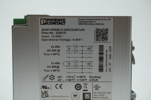 Phoenix Contact 2320157 QUINT-DIODE/12-24DC/2x20/1x40 DIN Rail Diode Module
