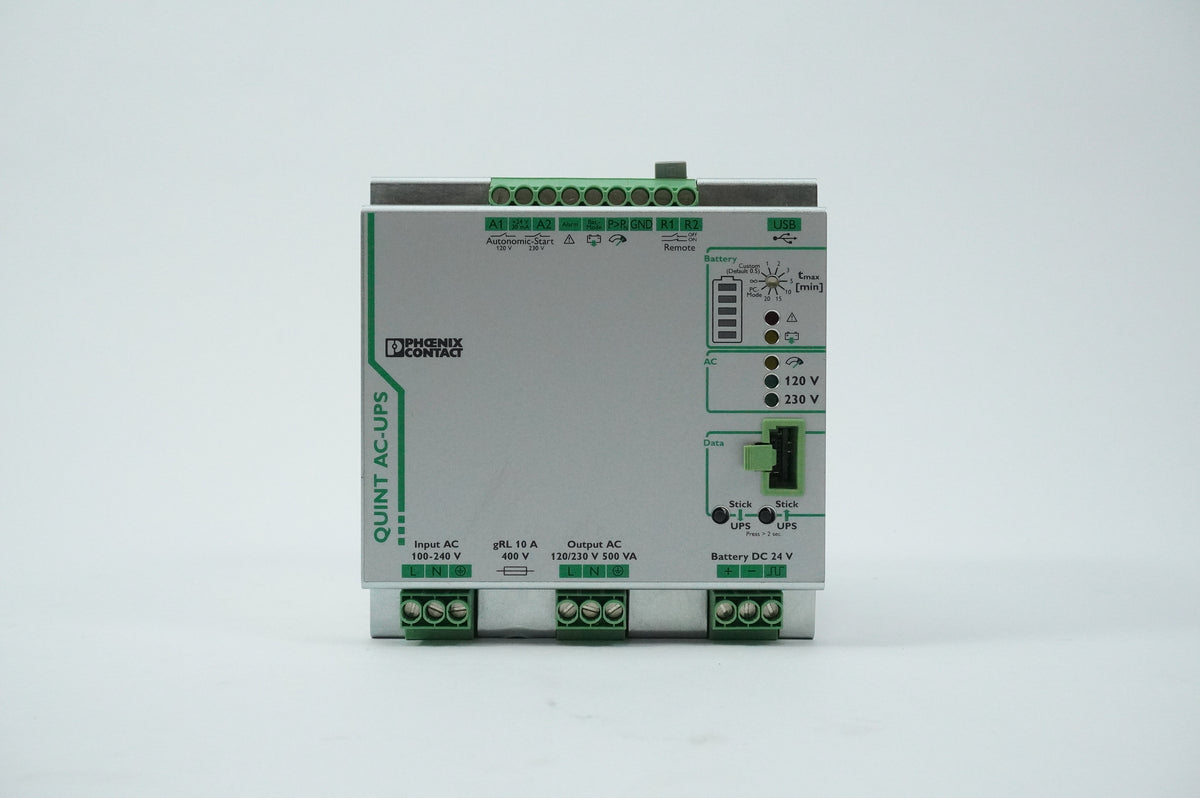 Phoenix Contact 2320270 QUINT-UPS/1AC/1AC/500VA DIN Uninterruptible Power Supply