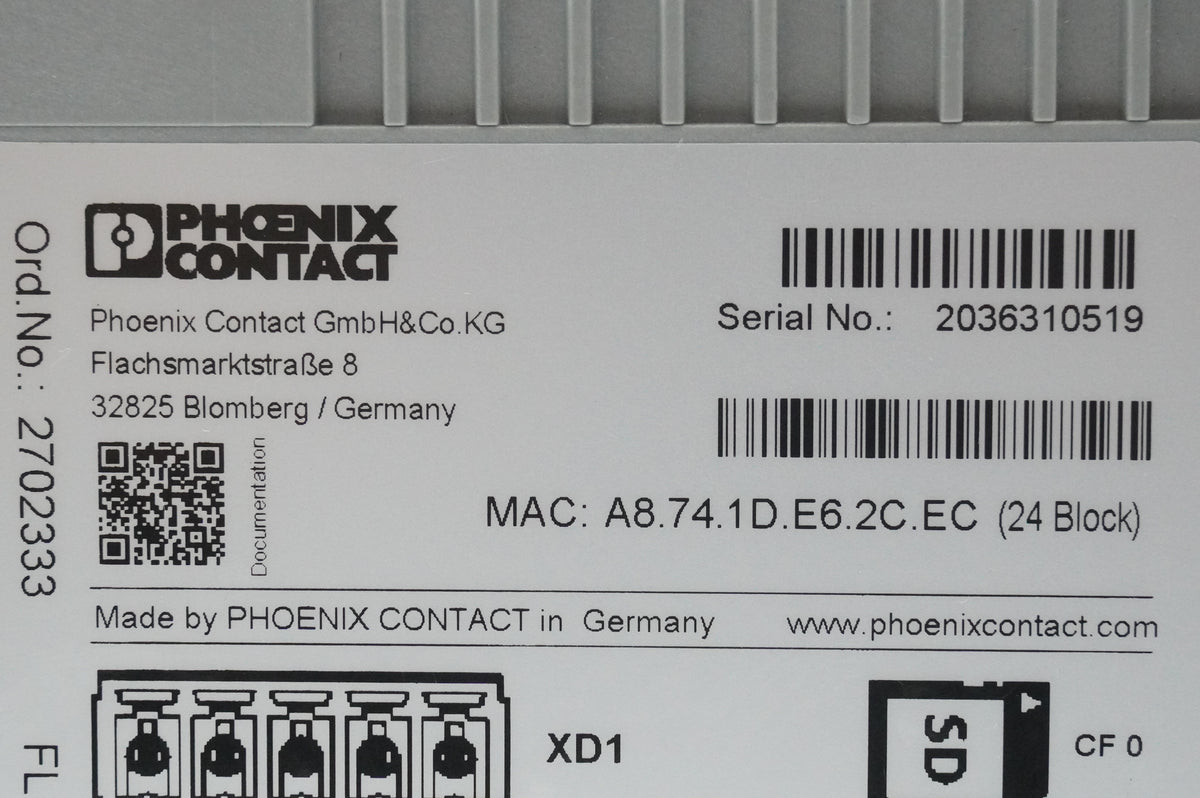 Phoenix Contact 2702333 FL SWITCH 2206-2FX SM ST 8-port Ethernet Switch