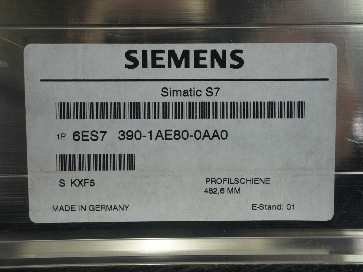 Siemens 6ES7 390-1AE80-0AA0 SIMATIC S7-300, Mounting Rail 482,6mm