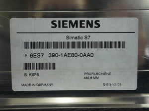 Siemens 6ES7 390-1AE80-0AA0 SIMATIC S7-300, Mounting Rail 482,6mm