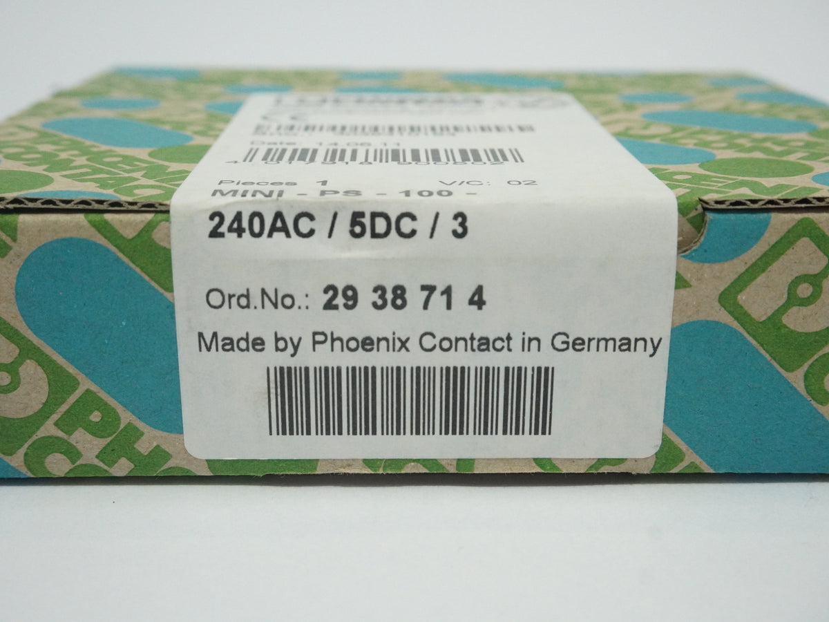 Phoenix Contact 29 38 71 4 MINI-PS-100-240AC/5DC/3