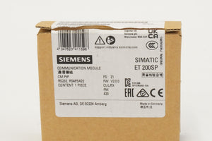 Siemens 6ES7 137-6AA01-0BA0 SIMATIC ET 200SP CM PtP Communication Module