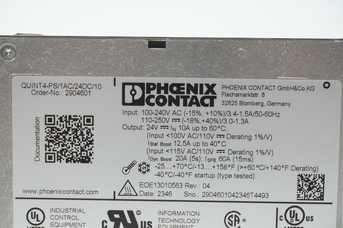 Phoenix Contact 1088206 QUINT4-ORING/12-24DC/2X10/2X10 Redundancy Module