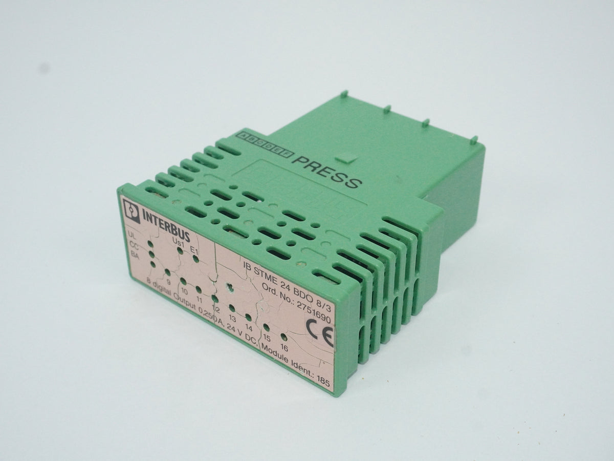 Phoenix Contact 2751690 InterBus IB STME 24 BDO 8/3 Digital Output Module