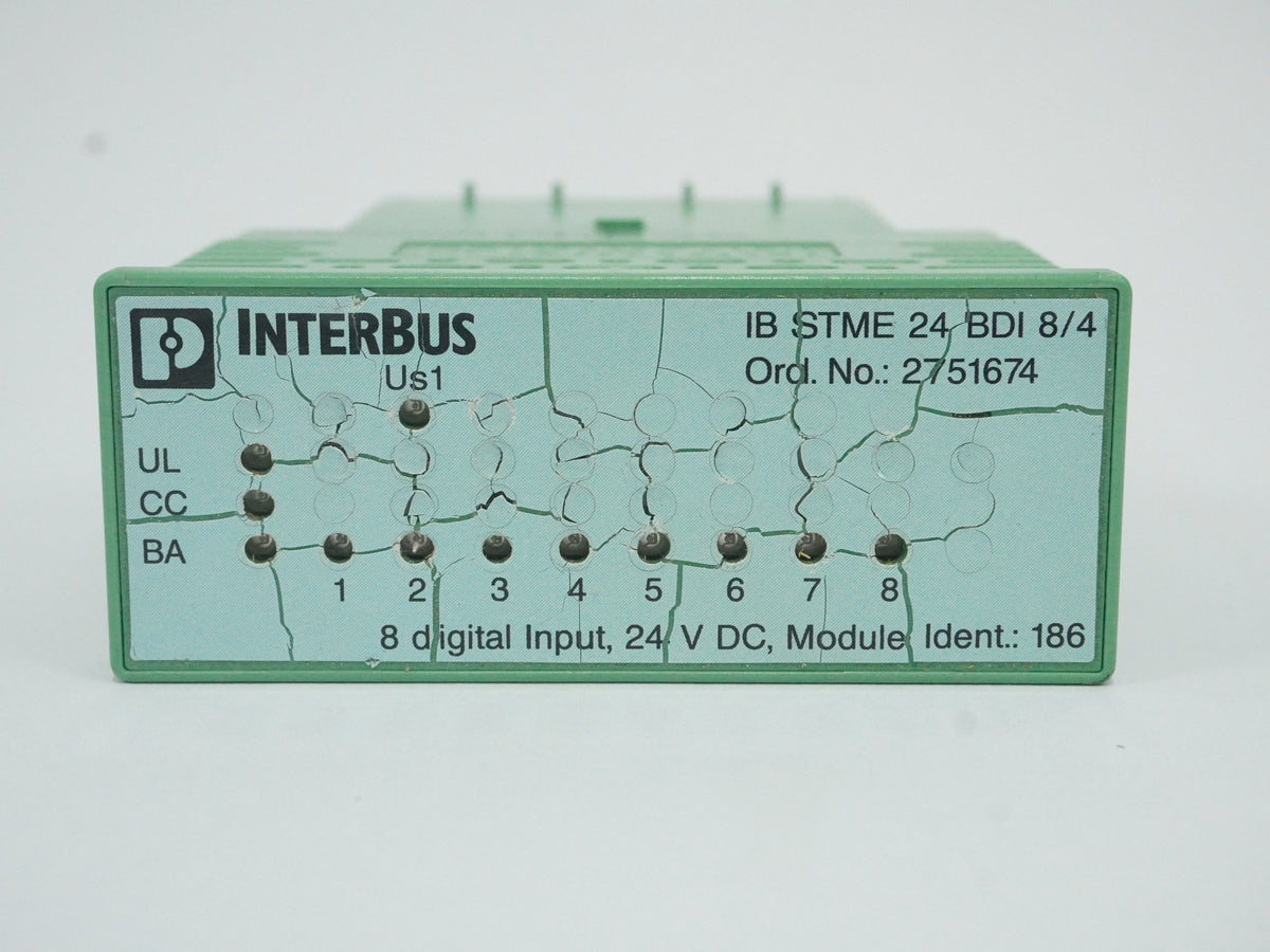 Phoenix Contact 2751674 IB STME 24 BDI 8/4 InterBus Digital Input Module