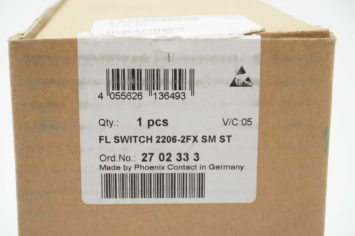 Phoenix Contact 2702333 FL SWITCH 2206-2FX SM ST 8-port Ethernet Switch
