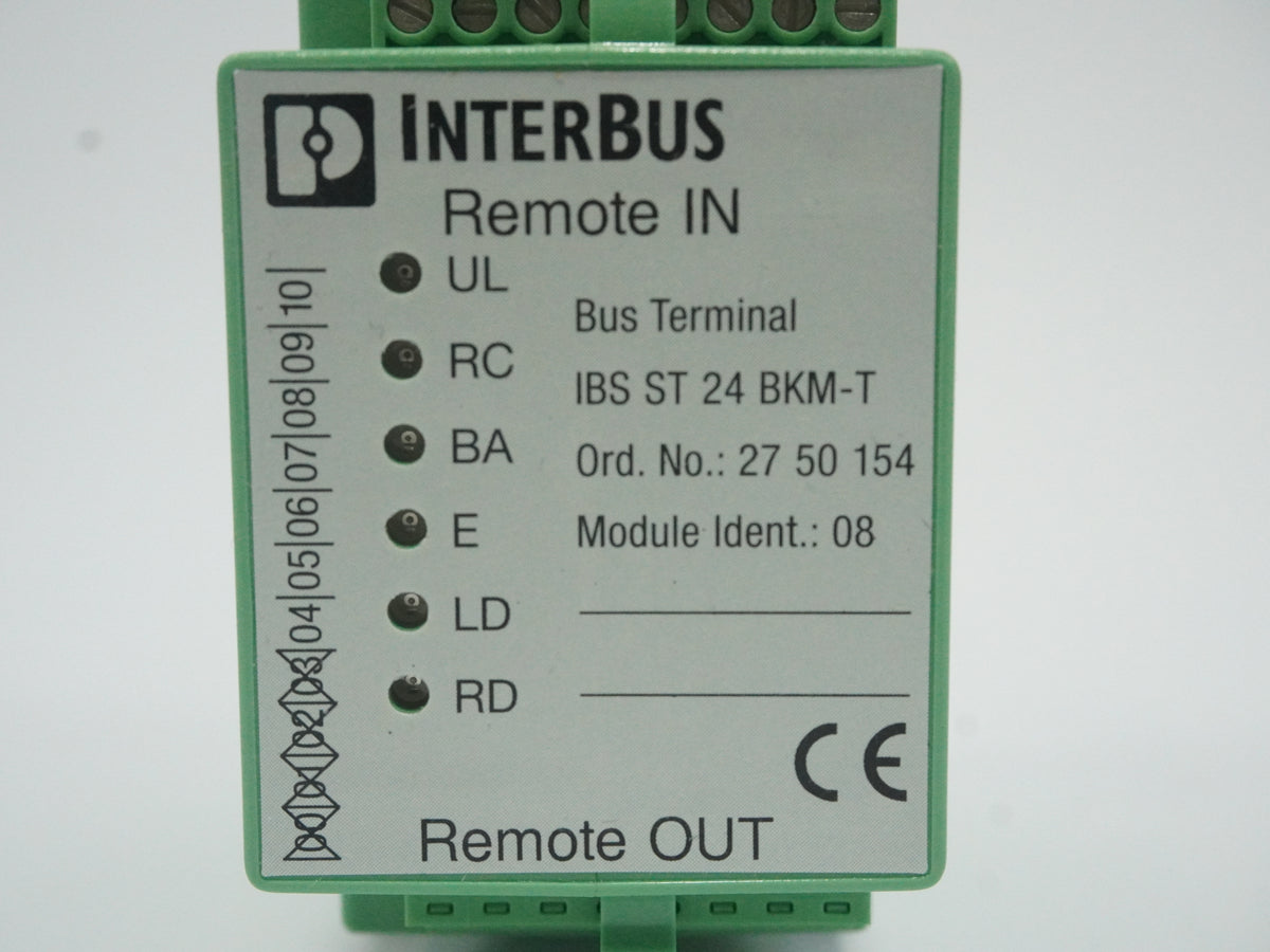 Phoenix Contact 2750154 IBS ST 24 BKM-T Bus Coupler