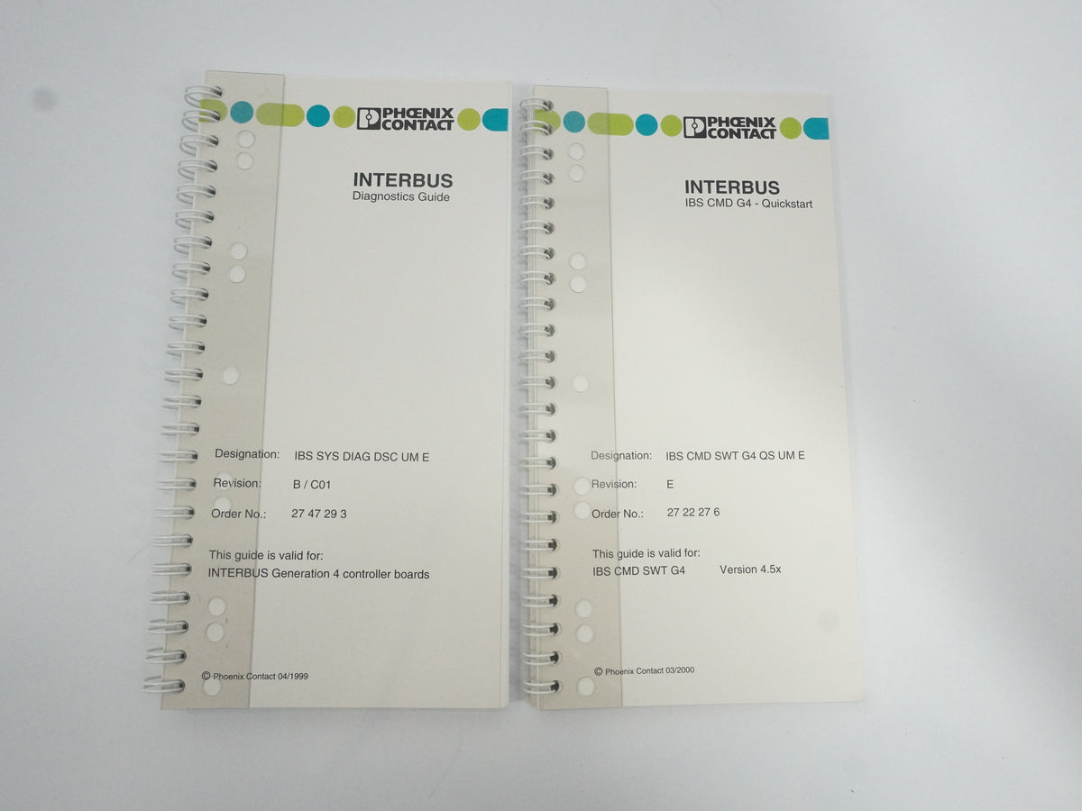 Phoenix Contact 27 47 29 3 INTERBUS Software Manual Kit W/ Connectors
