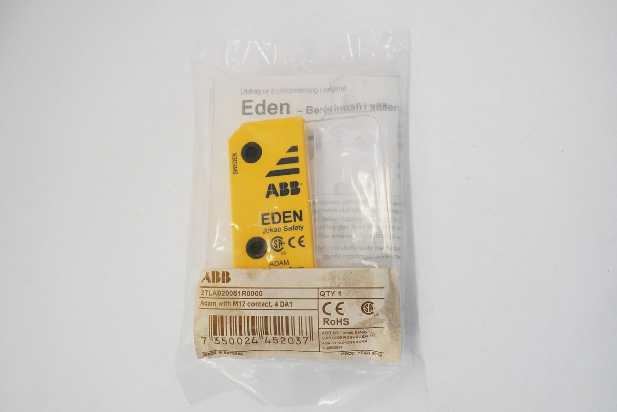 Abb 2TLA020051R0000 Eden Adam with M12 contact Safety Switch Sensor Unit