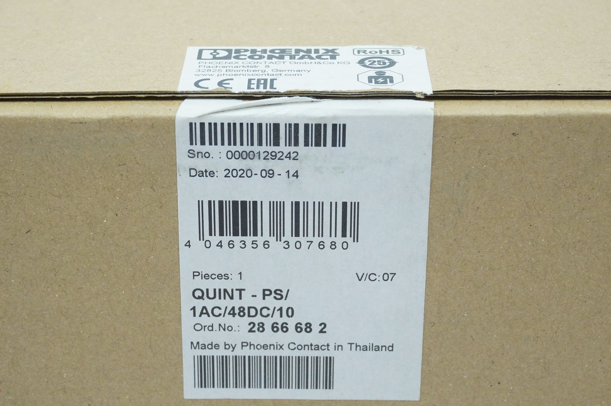 Phoenix Contact 2866682 QUINT-PS/1AC/48DC/10 Single-phase DIN Rail Power Supply