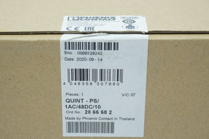 Phoenix Contact 2866682 QUINT-PS/1AC/48DC/10 Single-phase DIN Rail Power Supply
