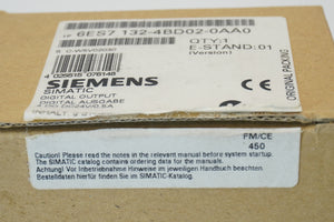 Siemens 6ES7132-4BD02-0AA0 SIMATIC DP Electronic Module, Digital Output Module