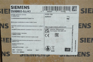 Siemens 3VA9603-0JJ43 Circular Conductor Terminal 4 Cables 3 pcs.