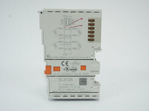 Beckhoff EL3124 4-Channel Analog Input Terminal 4...20 mA Differential 16-bit
