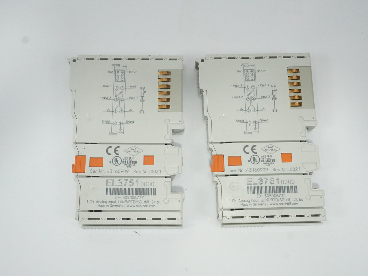 Beckhoff EL3751 1-Channel Analog Input Terminal U/I/R/RTD/SG