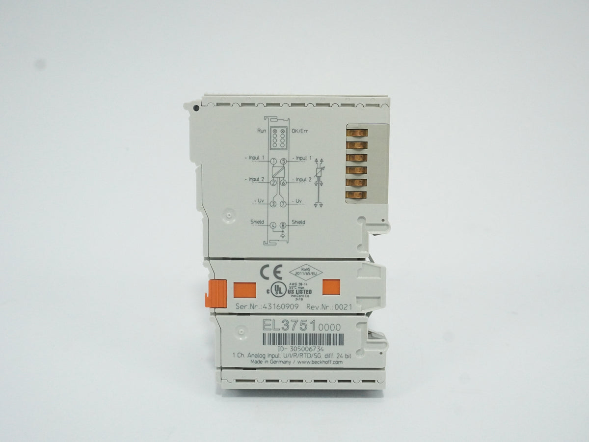 Beckhoff EL3751 1-Channel Analog Input Terminal U/I/R/RTD/SG