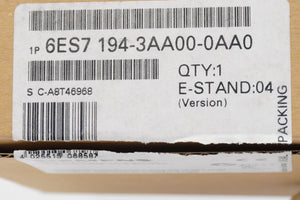 Siemens 6ES7 194-3AA00-0AA0 SIMATIC DP, Connection block ECOFAST for ET 200ECO